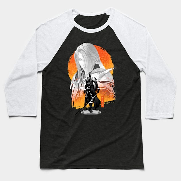 Silver-Haired SOLDIER Baseball T-Shirt by HyperTwenty